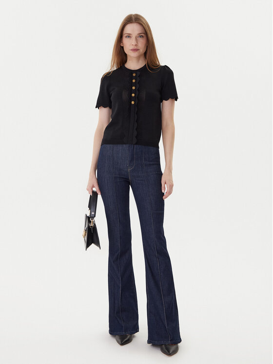 TWINSET TWINSET Bluza 252TP3203 Črna Regular Fit