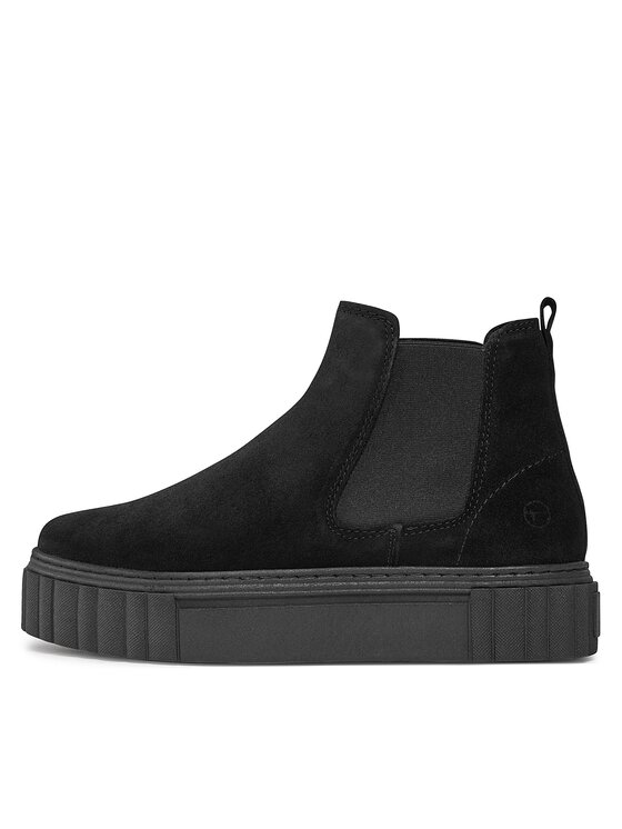 Tamaris Tamaris Kotníková obuv s elastickým prvkem 1-25460-41 Černá