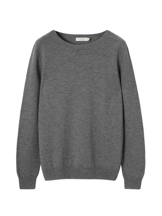 TATUUM TATUUM Sweter ROSSA Szary Classic Fit