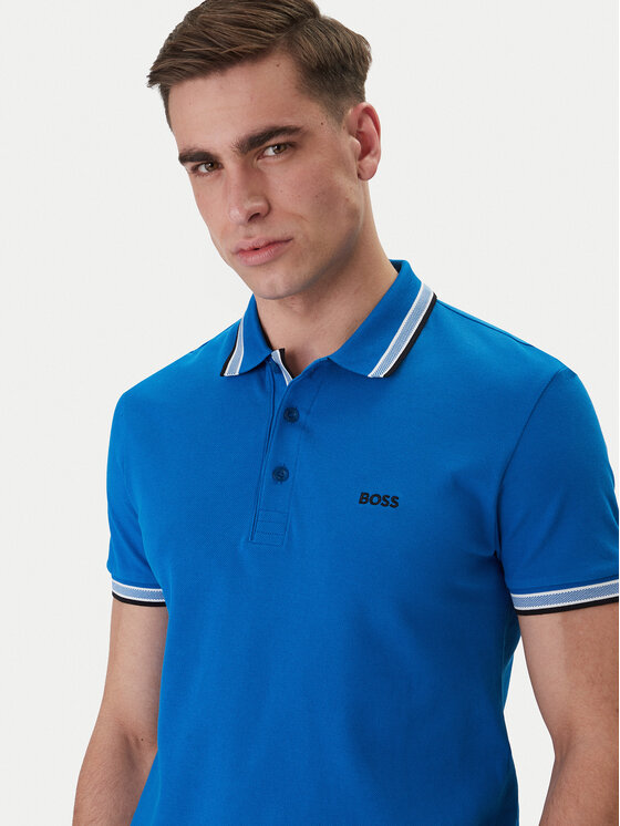 BOSS BOSS Polo majica Paddy 50469055 Modra Regular Fit