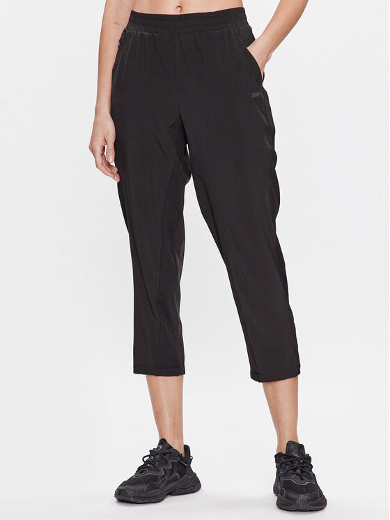 DKNY Sport Spodnji del trenirke DP3P3229 Črna Classic Fit