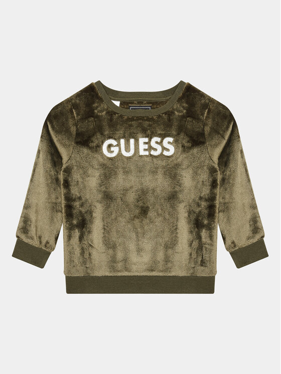 Guess Mikina N3BQ08 WFRS0 Zelená Regular Fit