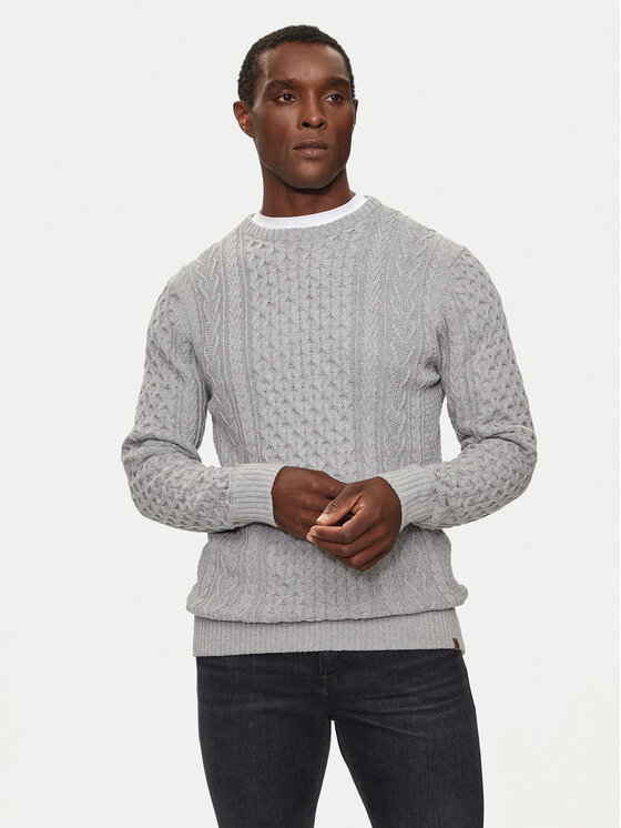 INDICODE Pull Belinski 35-380 Gris Regular Fit