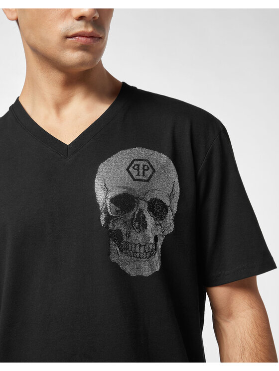 PHILIPP PLEIN PHILIPP PLEIN T-Shirt 27155 Czarny Regular Fit