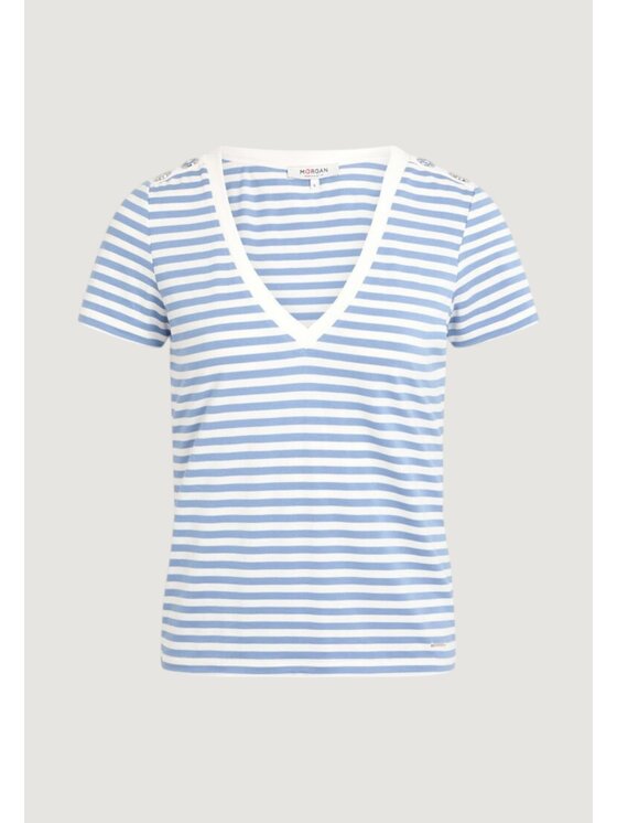 Morgan De Toi Morgan De Toi T-shirt 241-DINA Bianco Shirt Fit
