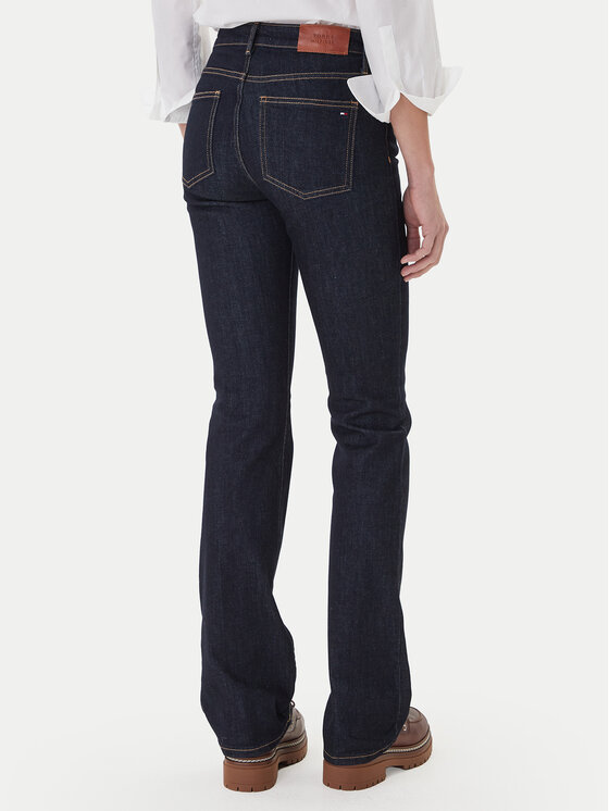 Tommy Hilfiger Tommy Hilfiger Jeans hlače WW0WW46807 Mornarsko modra Bootcut Fit
