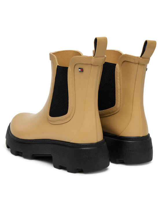 Tommy Hilfiger Tommy Hilfiger Гумени ботуши Rubber Flag Cleated FW0FW08637 Кафяв