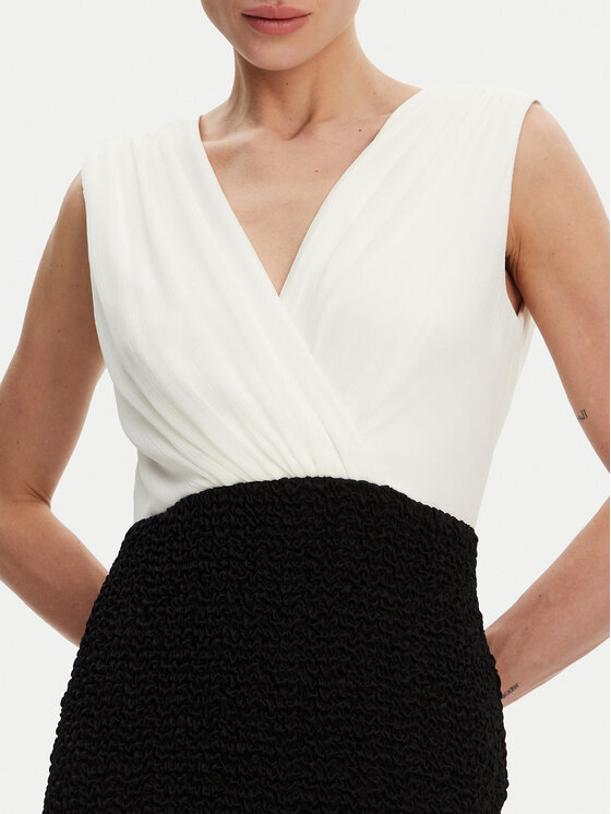 DKNY DKNY Коктейлна рокля DD4KWD80 Черен Slim Fit