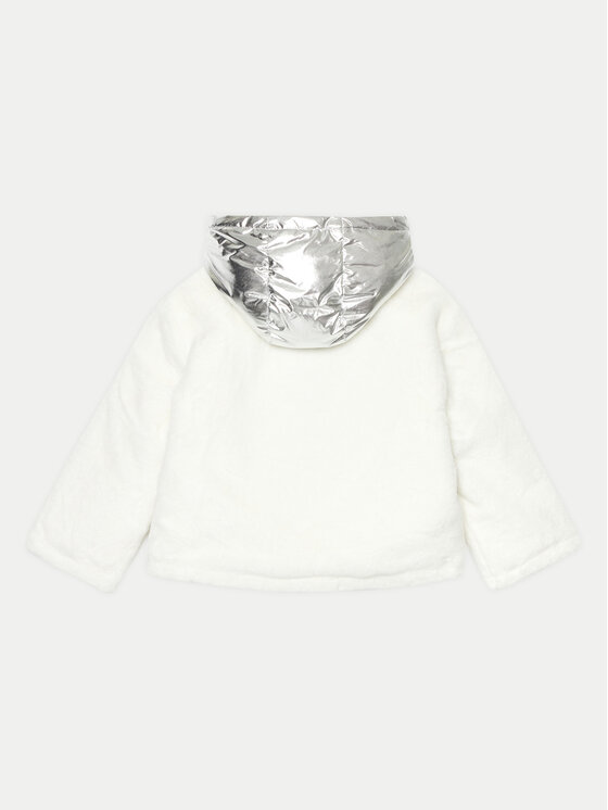 TWINSET TWINSET Zimska jakna 242GJ2210 Srebrna Loose Fit