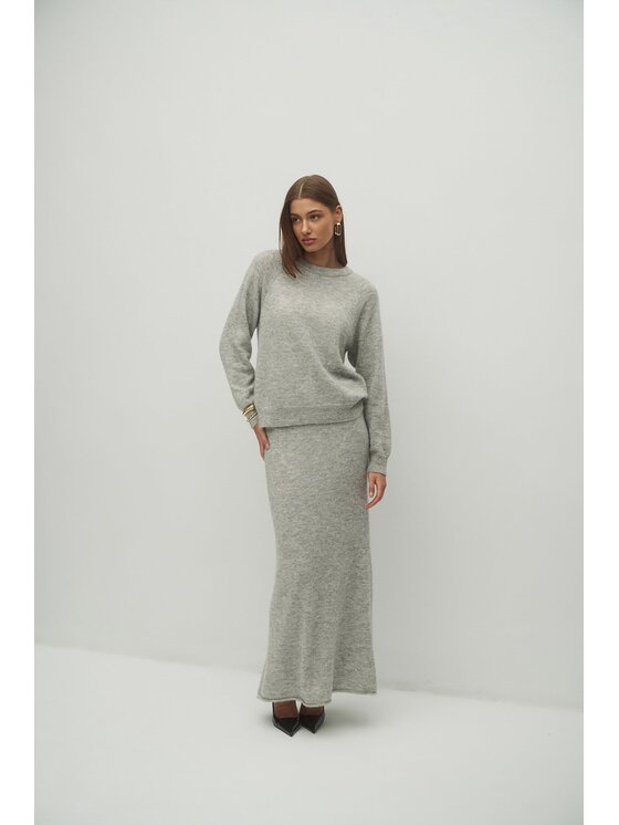 Le Collet Le Collet Sweter AVILA Szary Oversize