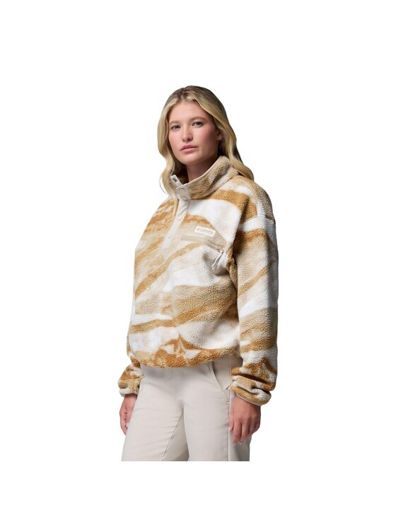Columbia Columbia Polar Helvetia™ II Printed Cropped Half Snap Fleece Niebieski Regular Fit