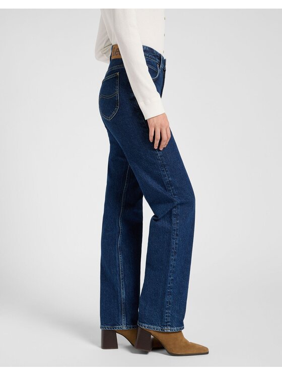 Lee Lee Jeansy RIDER CLASSIC Niebieski Straight Leg