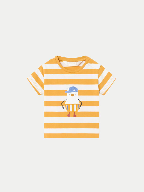 Mayoral Mayoral T-shirt 01003 Žuta Regular Fit