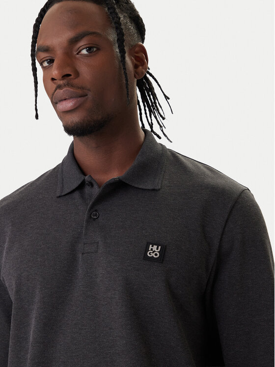 HUGO HUGO Polo Dinote 50553441 Szary Relaxed Fit