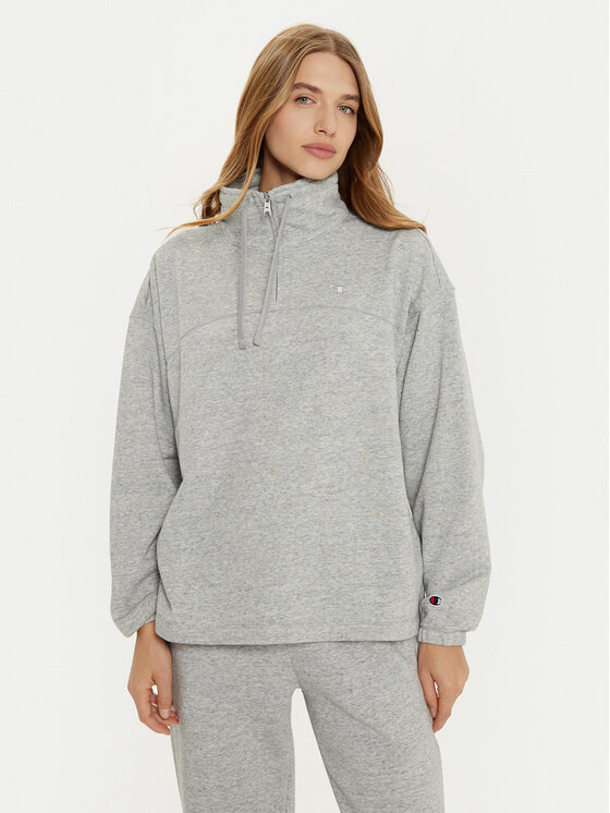Champion Mikina 117540 Sivá Loose Fit