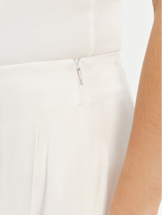 BOSS BOSS Palazzo bikses Tetosa 50540618 Balts Relaxed Fit