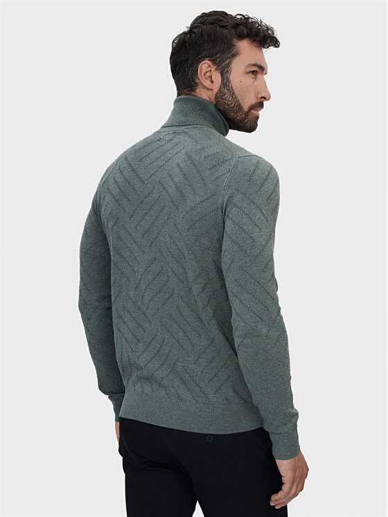 Evenemen Evenemen Sweter Golf Zielony Slim Fit