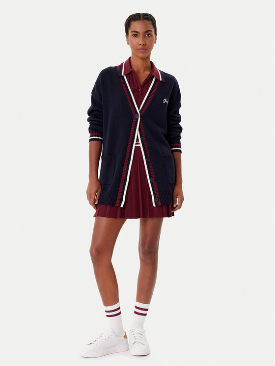 Guess Guess Strickjacke V5BR00 Z1152 Dunkelblau Regular Fit