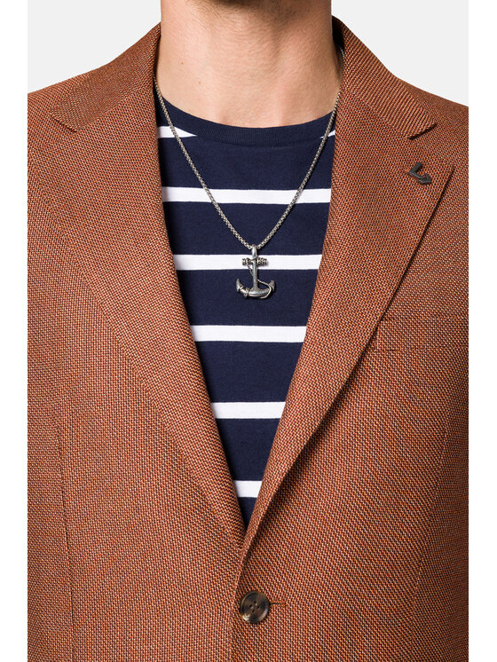 Lancerto Lancerto Marynarka Shannon MA131123000010 Brązowy Slim Fit