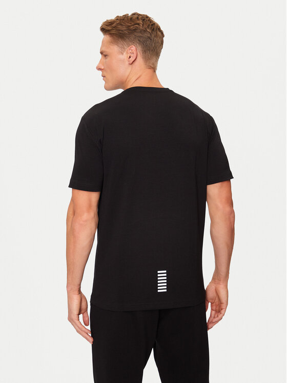EA7 Emporio Armani EA7 Emporio Armani T-shirt 8NPT27 PJVQZ 1200 Crna Regular Fit