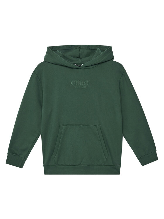 Guess Bluza L5YQ25 KAV34 Zielony Oversize