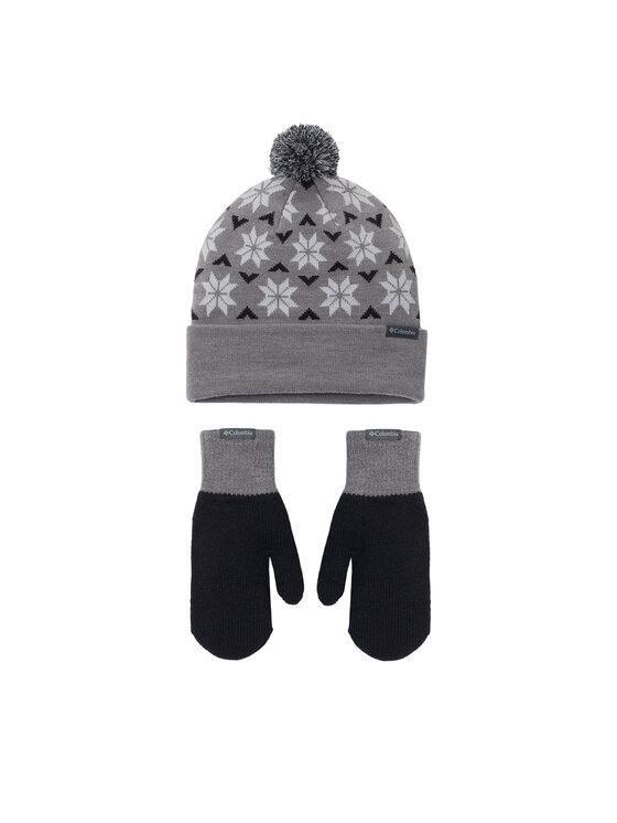 Columbia Komplet kapa in rokavice Snowflake 2180781 Temno siva