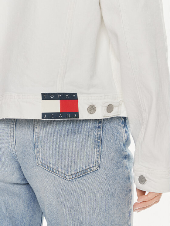 Tommy Jeans Tommy Jeans Jeansjacke DW0DW17658 Weiß Regular Fit