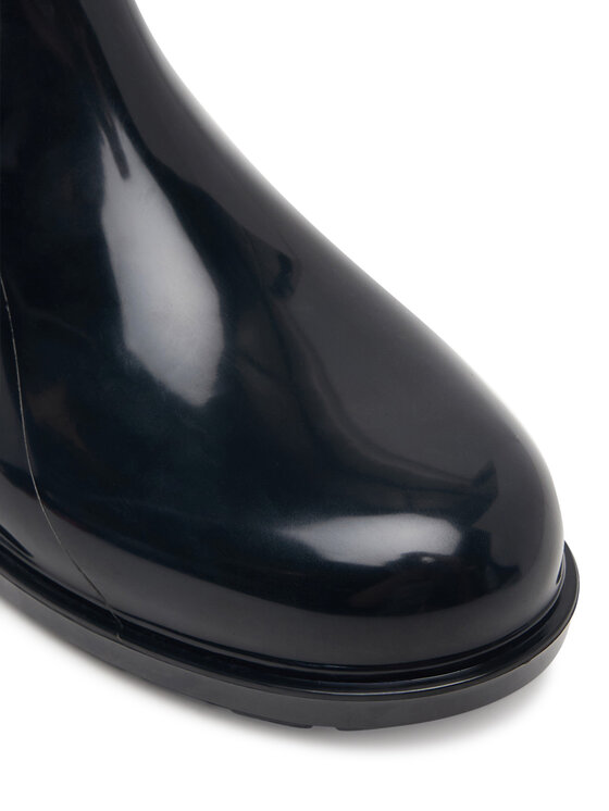 Tommy Hilfiger Tommy Hilfiger Γαλότσες Th Buckle Glossy Ankle Rain Boot FW0FW09543 Μαύρο