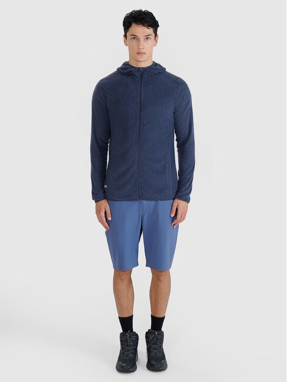 4F 4F Felpa di pile 4FWSS25TFSWM473-22S Grigio scuro Regular Fit