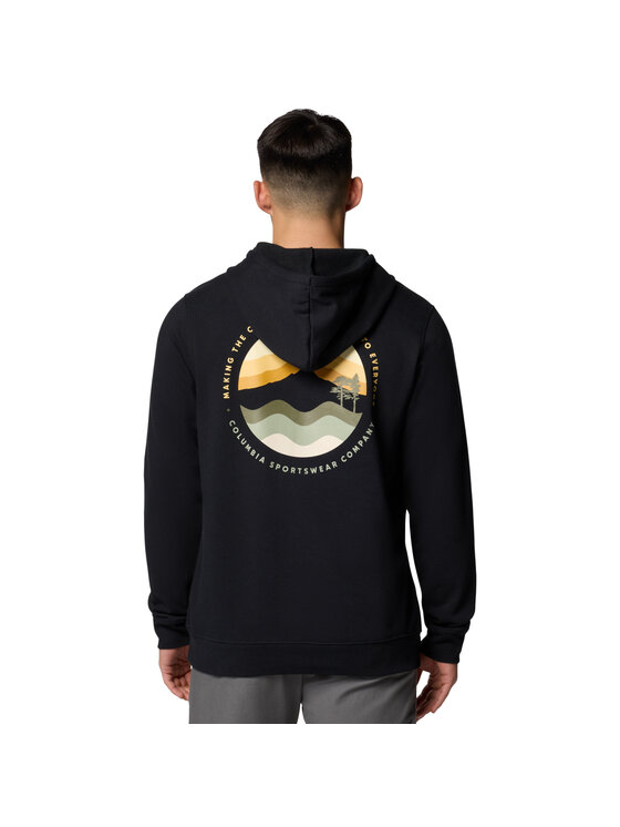 Columbia Columbia Bluza Trek Graphic Hoodie Czarny Regular Fit