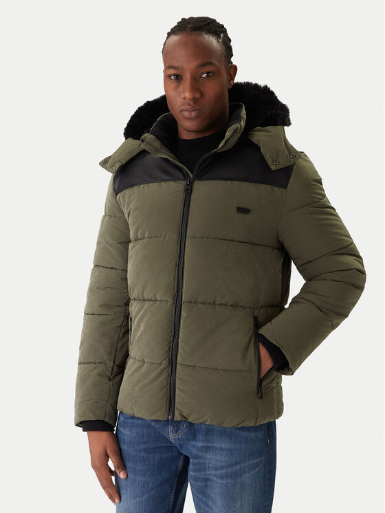 Guess Guess Geacă de iarnă M5BL2A W2202 Verde Regular Fit