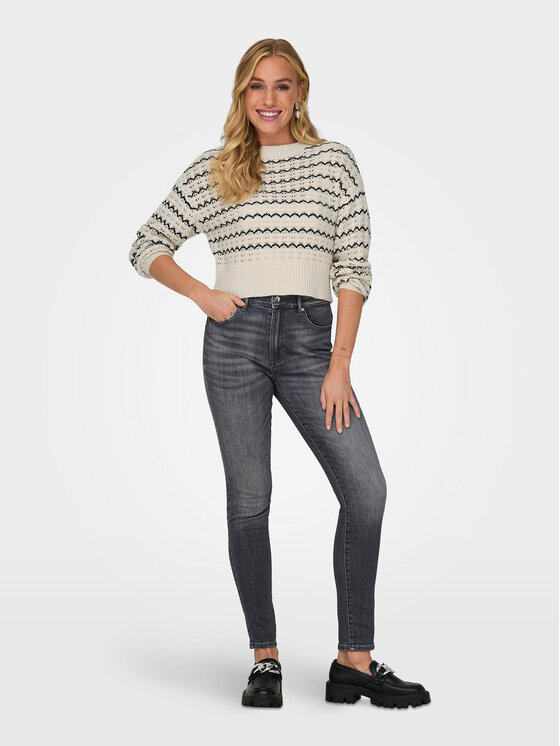 ONLY ONLY Sweter Asa 15310527 Beżowy Regular Fit
