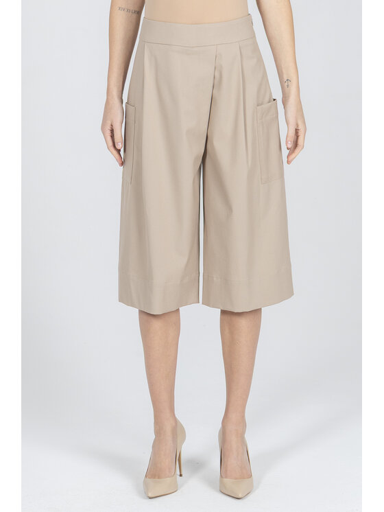 Deni Cler Milano Deni Cler Milano Szorty materiałowe W-DC-5231-F2-B5-13-1 Beżowy Loose Leg