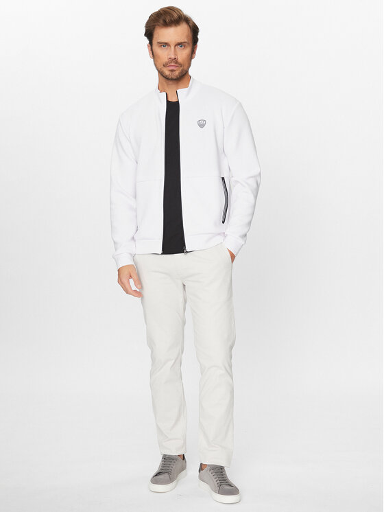 EA7 Emporio Armani EA7 Emporio Armani Pulóver 8NPM19 PJ4EZ 1100 Fehér Regular Fit