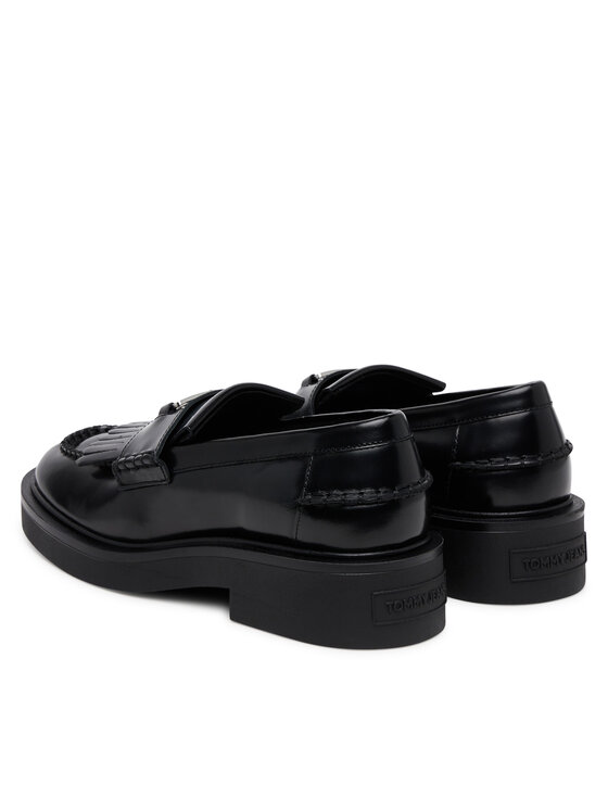 Tommy Jeans Tommy Jeans Slipper Tjw Fringes Loafer EN0EN02790 Schwarz