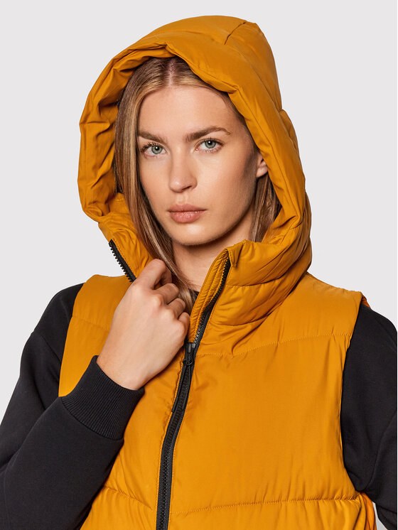 4F 4F Bezrękawnik H4Z21-KUDP004 Pomarańczowy Relaxed Fit