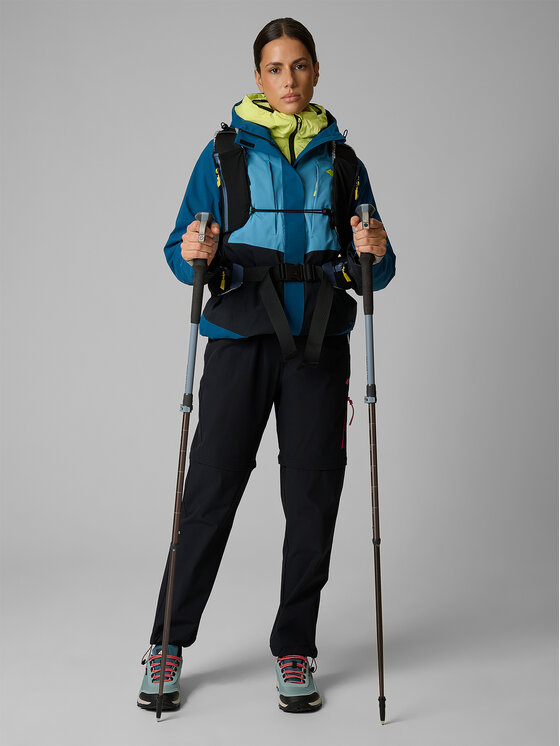 4F 4F Kurtka outdoor TREKKING Żółty Slim Fit