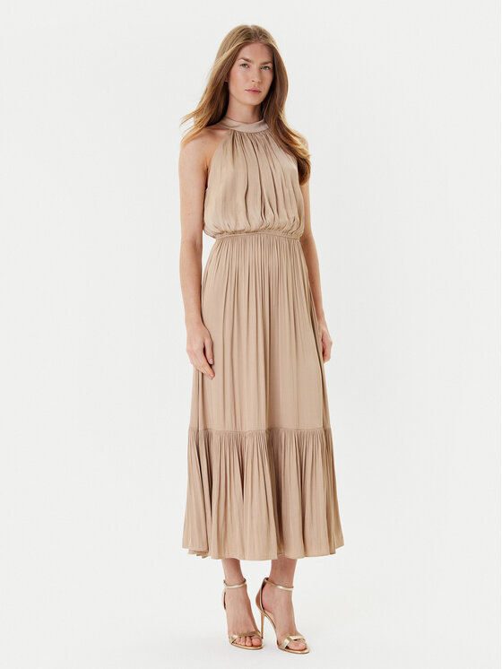 Morgan Morgan Rochie cocktail 222-RAMAGE Bej Regular Fit