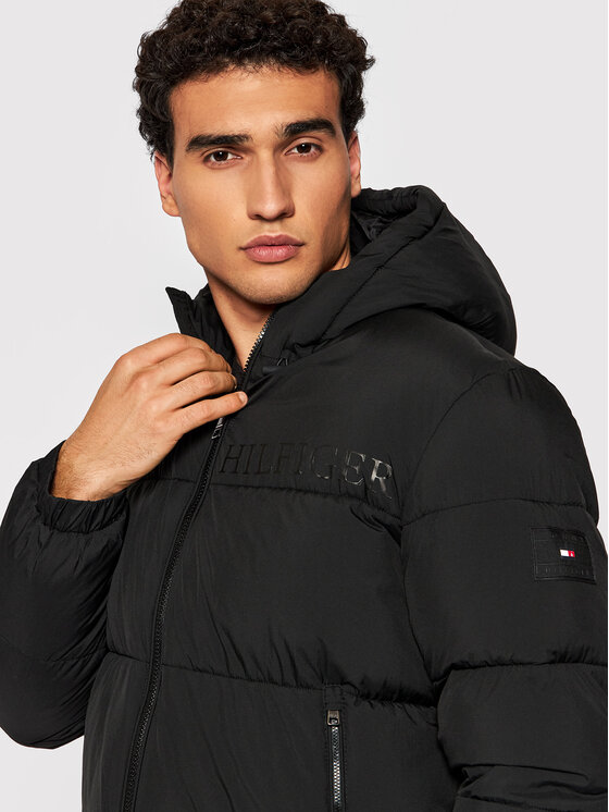 Tommy Hilfiger Tommy Hilfiger Ziemas jaka High Loft MW0MW19656 Melns Regular Fit