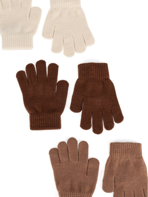 Action Boy Action Boy Rukavice 8K6-001-AW24 (3-PACK) Smeđa