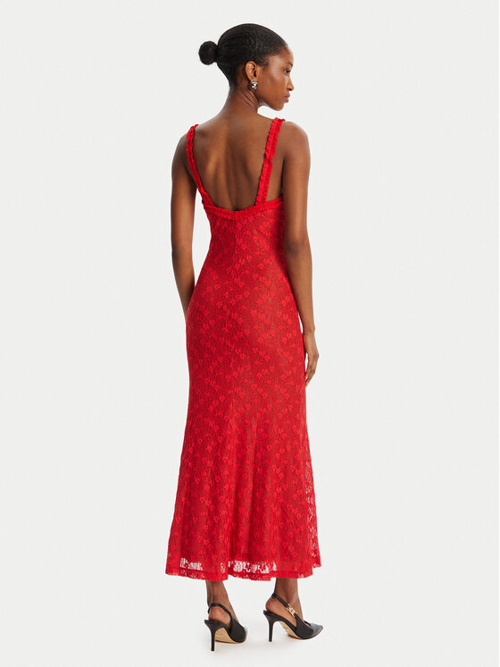 Bardot Bardot Sukienka koktajlowa Alegra Stretch Lace 59964DB Czerwony Regular Fit