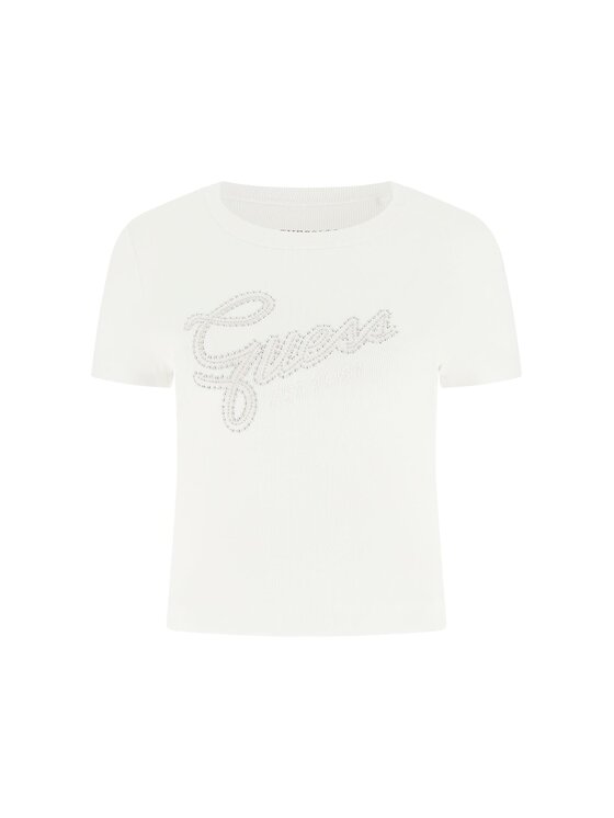 Guess Guess T-krekls 180247 Balts Classic Fit