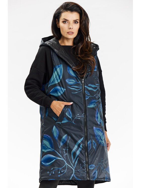 Awama Awama Kamizelka A683 Czarny Basic Fit