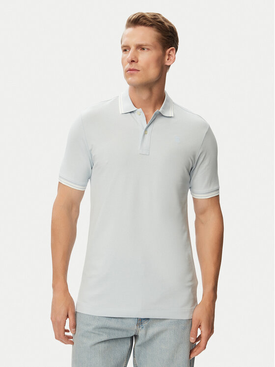 G-Star Raw Tricou polo Dunda D17127-5864 Albastru deschis Slim Fit