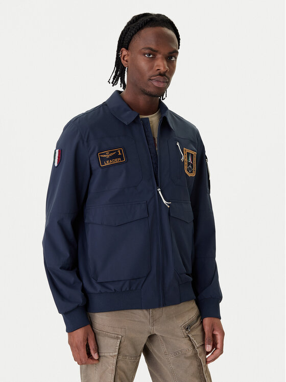 Aeronautica Militare Aeronautica Militare Geacă bomber 261AB3049UCT04290 Bleumarin Regular Fit