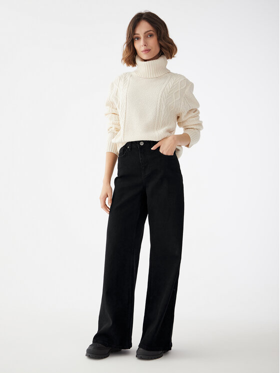 Jeans Cartagena Wide Nero Regular Fit