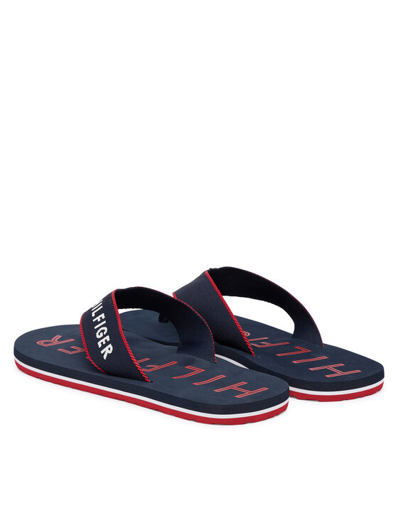 Tommy Hilfiger Tommy Hilfiger Джапанки Sporty Hilfiger Beach Sandal FM0FM05913 Тъмносин