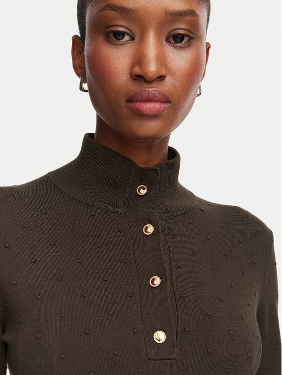 Marella Marella Sweter Onde 2625366101 Brązowy ciemny Regular Fit