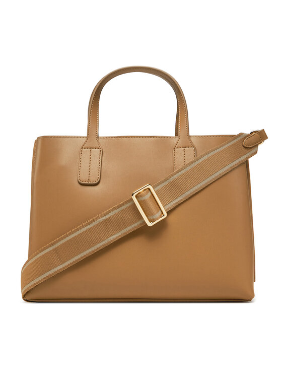 Tommy Hilfiger Tommy Hilfiger Ročna torba Th Distinct Mini Tote AW0AW17192 Rjava
