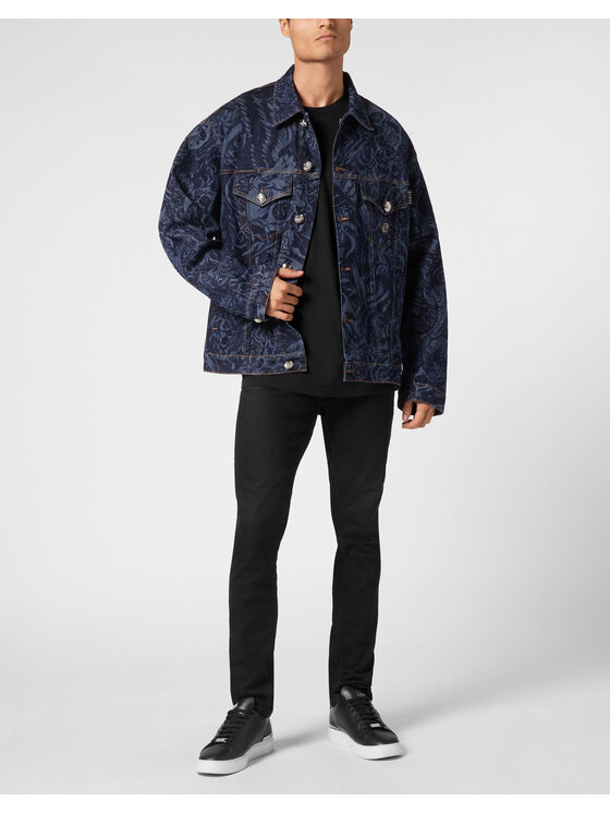 PHILIPP PLEIN PHILIPP PLEIN Giacca di jeans 19053 Celeste Regular Fit